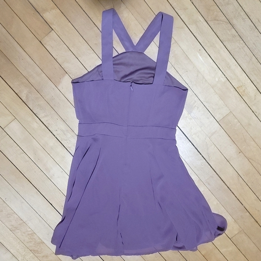 Charlotte Russe EUC Lavender Formal Fit & Flare Mini Dress - WOMEN'S SM - JR MED - Picture 3 of 8